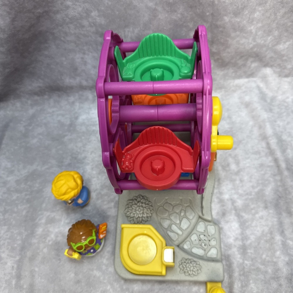 Fisher Price Little People Carnival Musical Ferris Wheel 2003 Lights Sound Work - Picture 6 of 17